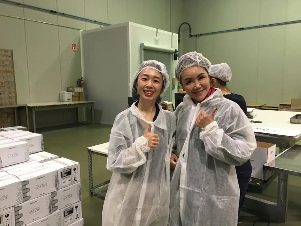 Capilo Malaysia team inside the Eva Professional production facility