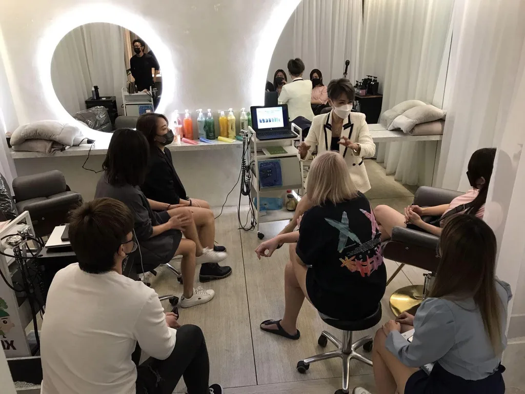 Capilo product sharing session with Malaysian salon professionals