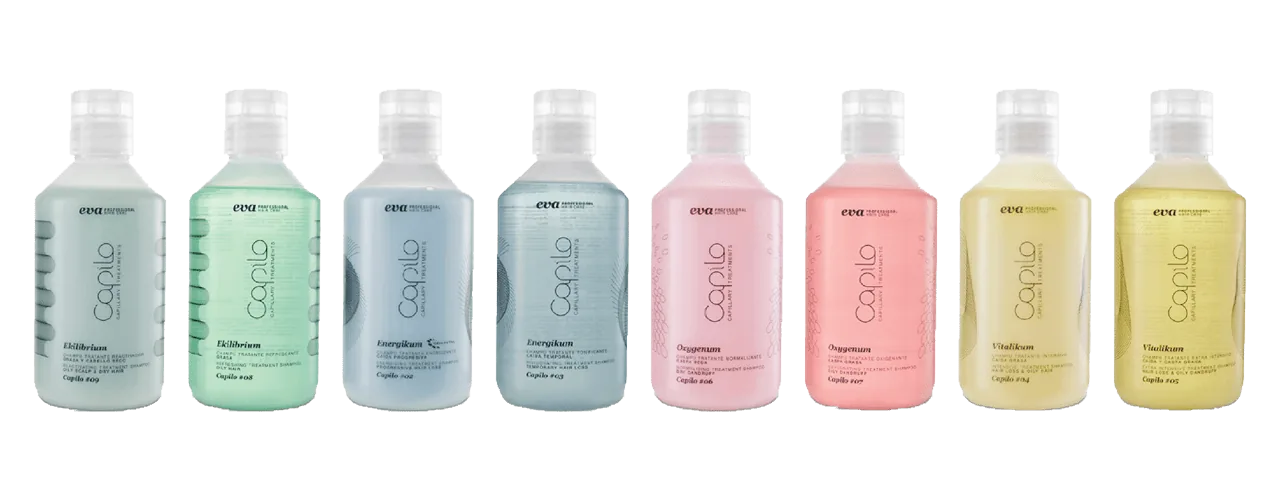 Capilo shampoo range — Ekilibrium, Energikum, Oxygenum and Vitalikum